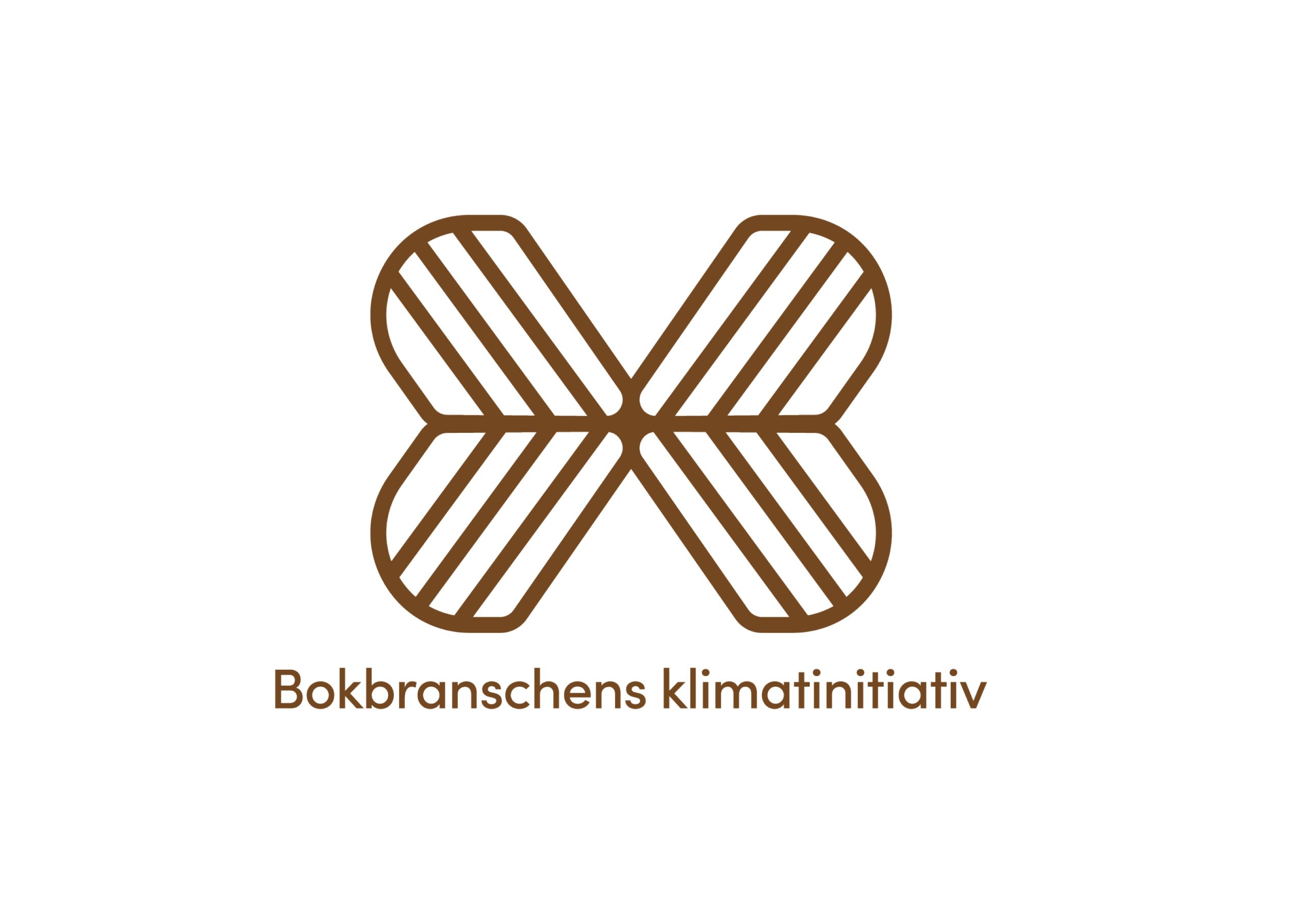 Bokbranschens klimatinitiativ - logotyp formgiven av Tegel & Hatt